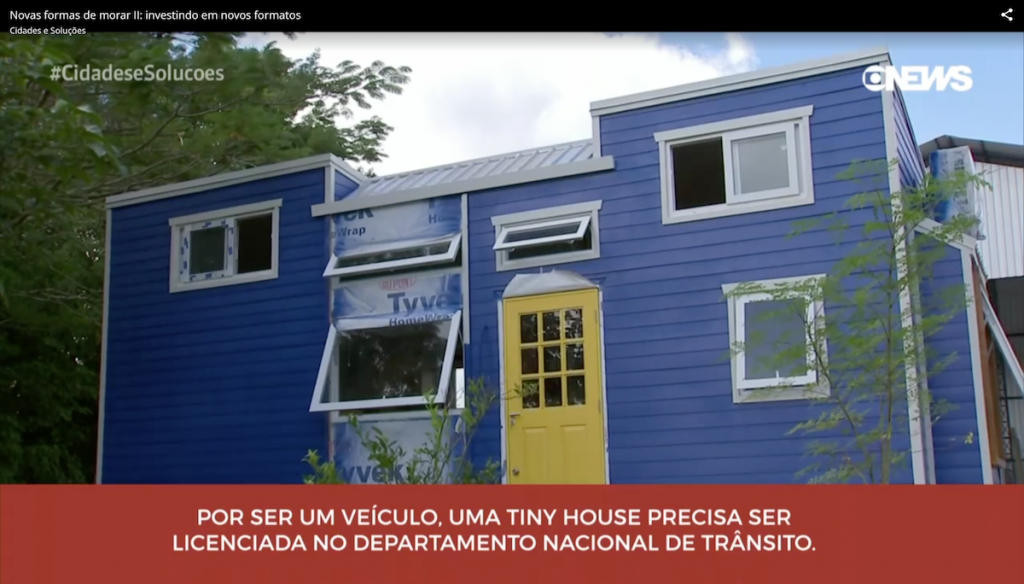 Cidades e soluções - mini casa sobre rodas